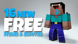 GET 16 NEW FREE ITEMS AND EMOTES 🤩🥰