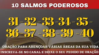 10 Salmos Poderosos para abençoar várias áreas da sua vida | salmo 31 ao 40. #oração #salmos