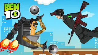 Ben 10 Aki Gun Devil vs skibidi toilet | Fanmade Transformation