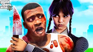 Franklin Meet Wednesday in GTA 5 || Franklin Vs Wednesday Adams || Gta 5 Tamil