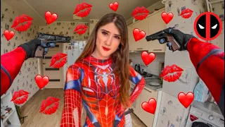 CRAZY GIRL WILL NOT LEAVE DEADPOOL ALONE (Love Parkour POV) ​⁠@jumphistory