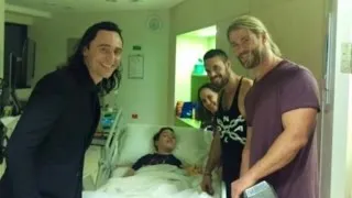 Stars of 'Thor' Surprise Little Boy Who Suffered Brain Injury By Saving Brother