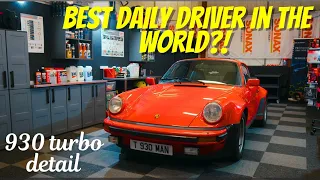 Rare widebody Porsche 930 Turbo gets 2 day interior and exterior detail!