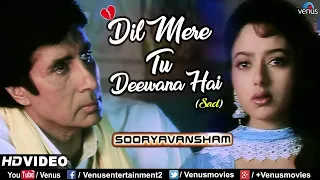 Dil Mere Tu Deewana Hai-Sad | Amitabh Bachchan & Soundarya | Sooryavansham | Ishtar Music