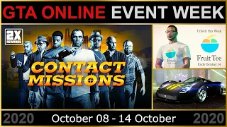 GTA ONLINE EVENT WEEK 2X GTA$ & RP ON CONTACT MISSIONS & 3X ON TRANSFORM RACES | IFRUIT TEE | & MORE