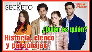 Mi Secreto: elenco 𝐂𝐎𝐌𝐏𝐋𝐄𝐓𝐎 y personajes de la nueva telenovela de TelevisaUnivision | ESTRENO