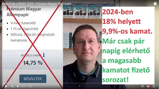 Megszűnik a PMÁP 2033I - Prémium Magyar Állampapír