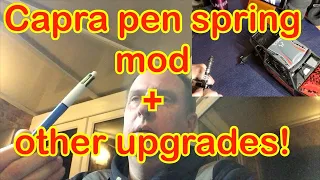 Capra pen spring mod, new tyres, modifications