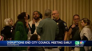 Sacramento City Council meeting ends abruptly due to disruptions