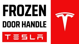 Tesla: How to open a FROZEN DOOR HANDLE (2024) - Quick and easy