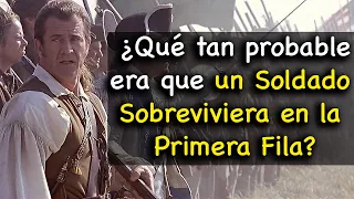 ¿Qué tan probable era que un soldado sobreviviera en la primera fila de la infantería de línea?