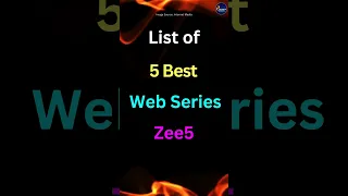 Top 5  web series on Zee5 #youtubeshorts #viral #shorts #short #ytshorts #trending #movie