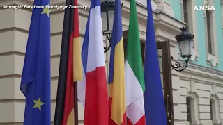 War in Ukraine: Draghi, Macron and Scholz arrive in Kyiv (Ukraine)