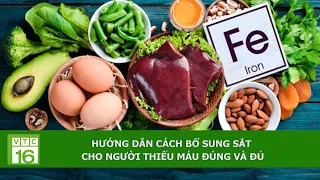 Hướng dẫn cách bổ sung sắt cho người thiếu máu đúng và đủ | VTC16