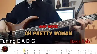 Gary Moore - Oh Pretty Woman (Cover Bass+tab)(Play Along)