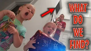 Exploring the Secret Hidden Room! Someone's Living Behind the Door!!!