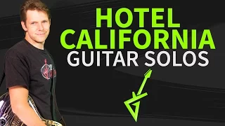 Hotel California Guitar Lesson & TAB - Guitar Solos Don Felder & Joe Walsh