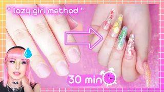 30 MIN POUR DES ONGLES PARFAITS FACILEMENT 🤔? | J'essaie la "LAZY GIRL METHOD" (Polygel)