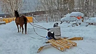 Никто не ожидал что так можно чистить дороги в деревне. Строительство дома. Жизнь в деревне