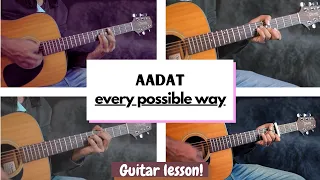 Aadat : Guitar Lesson | Jal The Band | Atif Aslam | Chords | Tabs