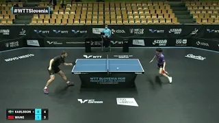 Kristian Karlsson vs Wang Chuqin | WTT Contender Novo Mesto 2021 | MS | QF