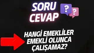 HANGİ TÜR EMEKLİNİN MAAŞI EMEKLİ OLDUKTAN SONRA ÇALIŞIRSA KESİLİR- HÜSEYİN ERVÜZ