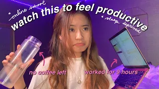 pulling an all nighter on a school night *super productive* - watch this to feel productive | lina