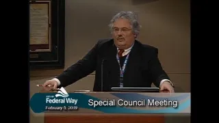 02/05/2019 Federal Way City Council - Special Meeting