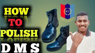 How to polish DMS||Drill shooe pulish tips||Lather shooe chamkaye