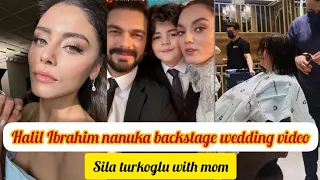 Halil Ibrahim nanuka backstage wedding.sila turkoglu with mother