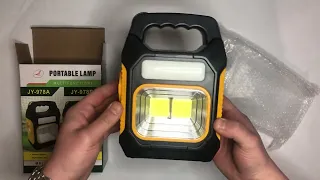 Огляд - 🔦🔋Ліхтарик кемпінговий JY-978B-LED+2COB, 🔋Power bank🔋