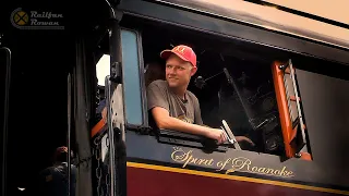 AT THE THROTTLE of N&W #611 at Strasburg Railroad