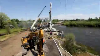 Del Rio Bridge Construction and Replacement Time-lapse | iBEAM Construction Cameras