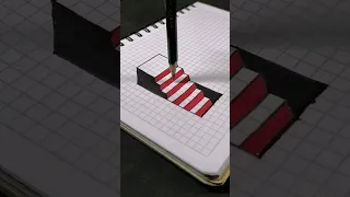 🔥 3D Drawing 👉 How to Draw STAIRS in 3D #shortvideo #shorts #short