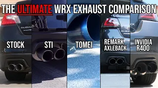 THE ULTIMATE WRX EXHAUST COMPARSION (STOCK, STI, TOMEI, AXLEBACK, INVIDIA R400) - 15-21 WRX