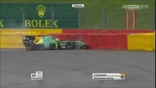 GP2 2013 Spa-Francorchamps - Canamasas Crash [Race1]