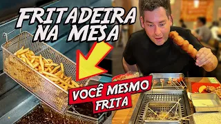 Rodizio de Espetinho Você Mesmo Frita na Mesa