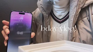 bday vlog ☻ | iphone 14 pro max deep purple 512 gb unboxing | life in vancouver