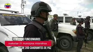Funcionarios de Polimiranda y del Conas fueron desplegados en los 21 municipios de Miranda
