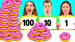 100 Capas de Alimentos Desafío | Guerras de Bromas por 4Teen Challenge