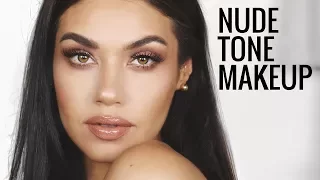 Chatty GRWM Nude Tone Makeup | Glossy Lids Makeup Tutorial | Eman