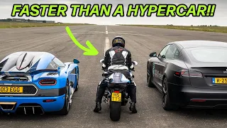 Hayabusa Faster Than a Hypercar! Carwow Drag Race!