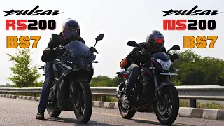 2023 Bajaj Pulsar RS200 BS7 (BS6 Phase 2) vs Pulsar NS200 BS7 Drag Race