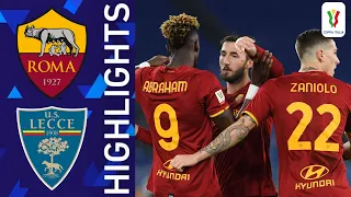 AS Roma - Lecce 3-1 Highlights | Coppa Italia 2022