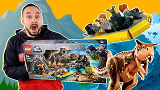 ПАПА РОБ И LEGO МИР ЮРСКОГО ПЕРИОДА: БОЙ ТИРАННОЗАВРА И РОБОТА-ДИНОЗАВРА В JURASSIC WORLD!