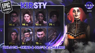 HOW TO GET ALL THE COSMETICS, CHARACTERS AND CHARMS IN DEAD BY DAYLIGHT USING KIRSTY!