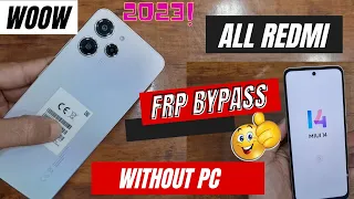 Booom!!! Redmi 12 Frp Bypass Miui 14 | All Redmi MIUI 13 /14 Frp Bypass No Second Space