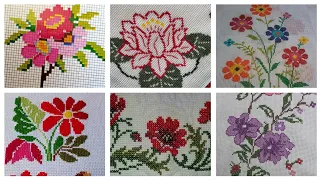 1 Stunning & Elegant Cross stitch patterns/Charsuti Embroidery Design Ideas Hand made Embroidery