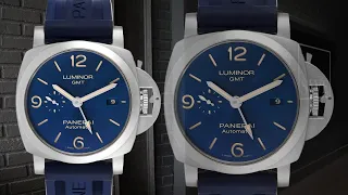 Panerai Luminor 1950 3 Days GMT 44mm Blue Dial Watch PAM01033 PAM 1033 | SwissWatchExpo