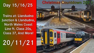 (15/16) Trains at: Llandudno Junction/Llandudno, North Wales Coast Line ft. Class 20s | 20/11/21